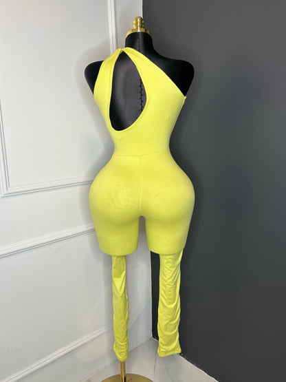 Cut Out One Shoulder Jumpsuit