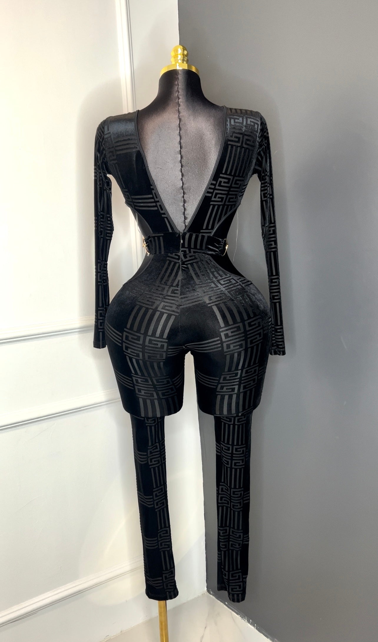 Velvet Baddie Chain Jumpsuit